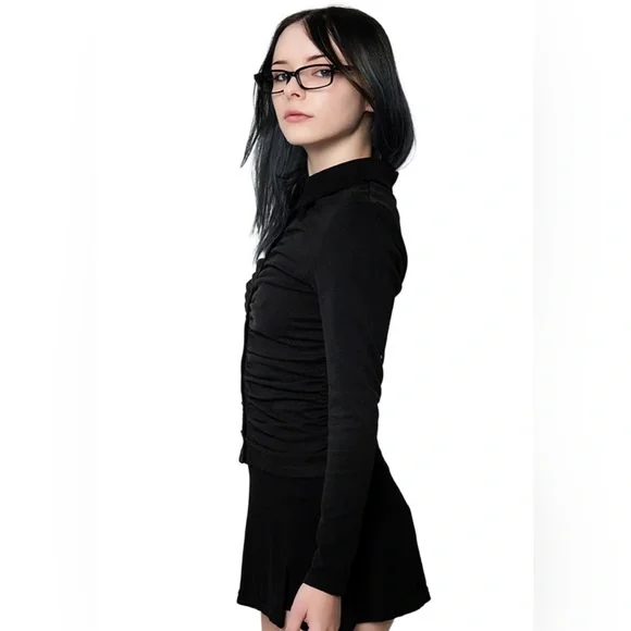 Forest Ink Carrie Button Up Top - Picture 3 of 9